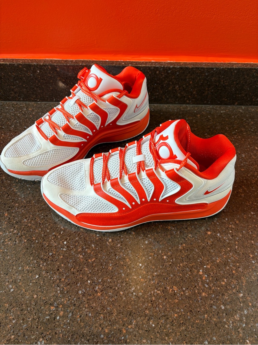 Nike KD18 Men’s Basketball Shoes - White/Orange